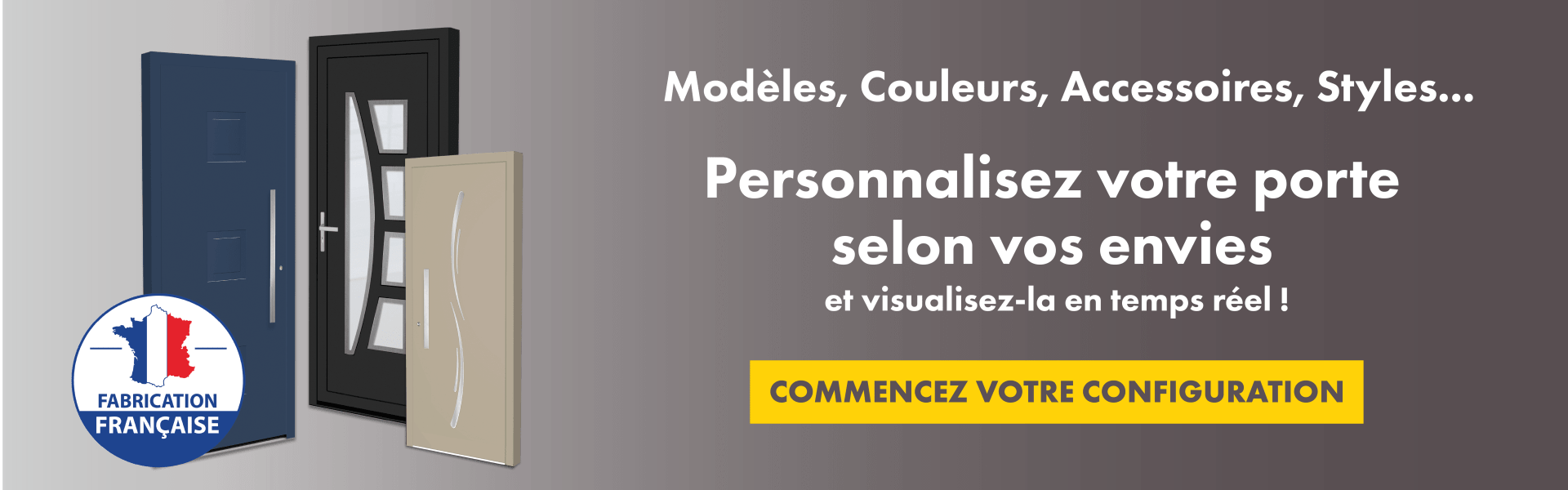 Configurez votre porte d'entrée I ISOFRANCE Fenêtres &amp; Énergies