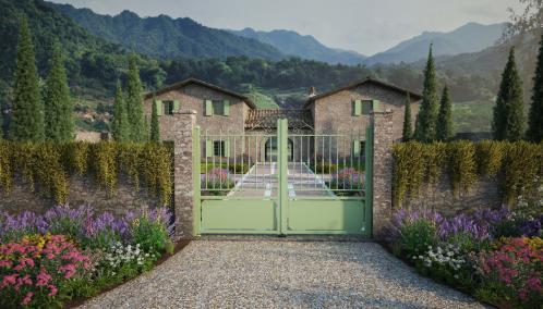 Portail Alu Gamme Trady - Classique cadre soudé