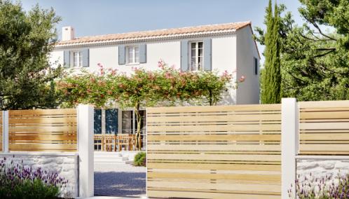 Portail Alu collection Archy - Lames horizontales