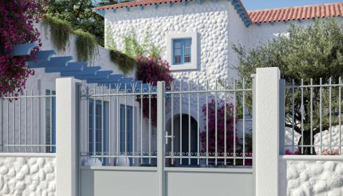 Portail Alu Gamme Trady - Classique cadre soudé