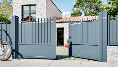 Portail Alu Gamme Trady - Classique cadre soudé